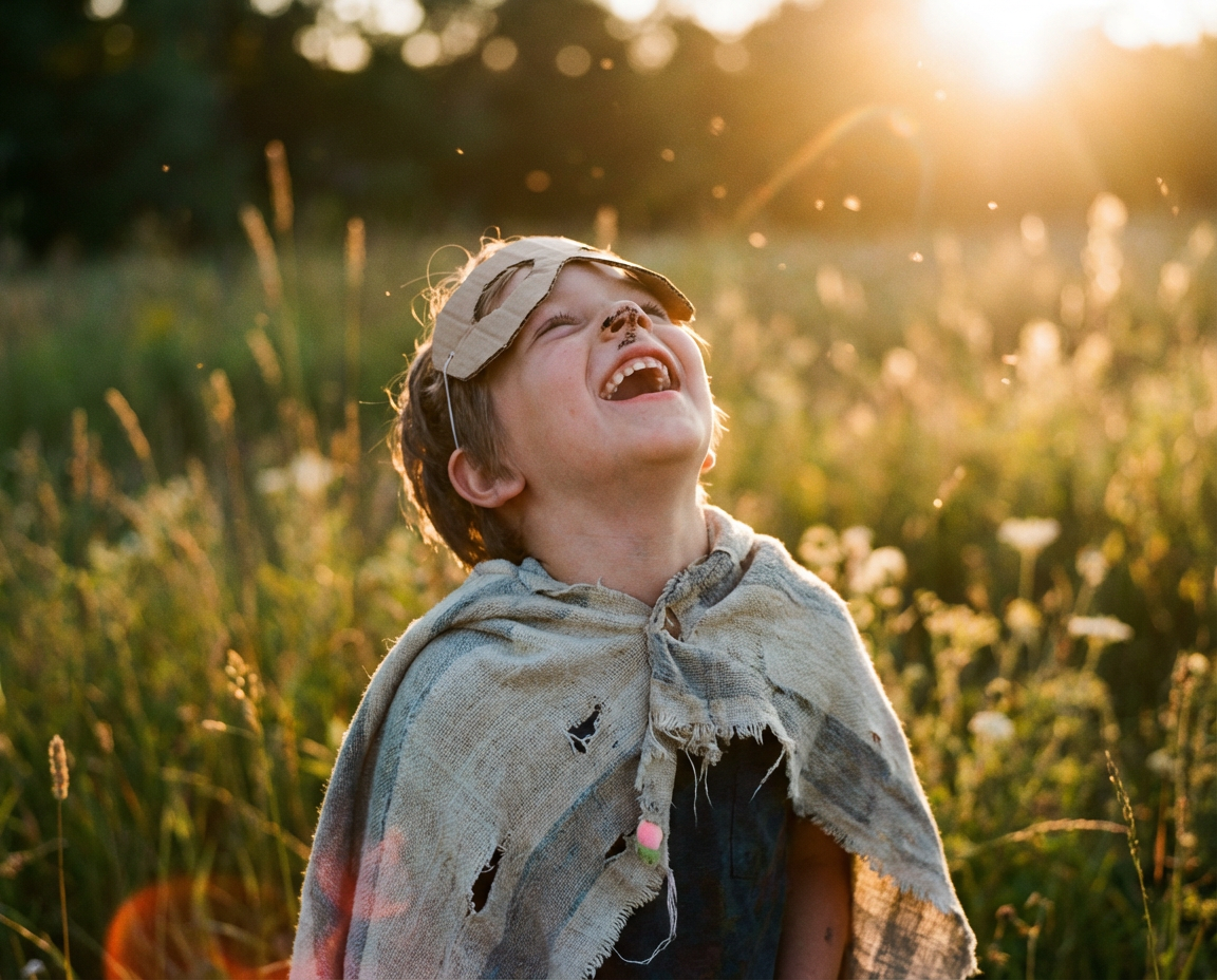 Portret van een vrolijk kind dat geniet van een onbezorgd moment dankzij Stichting Hartenwens